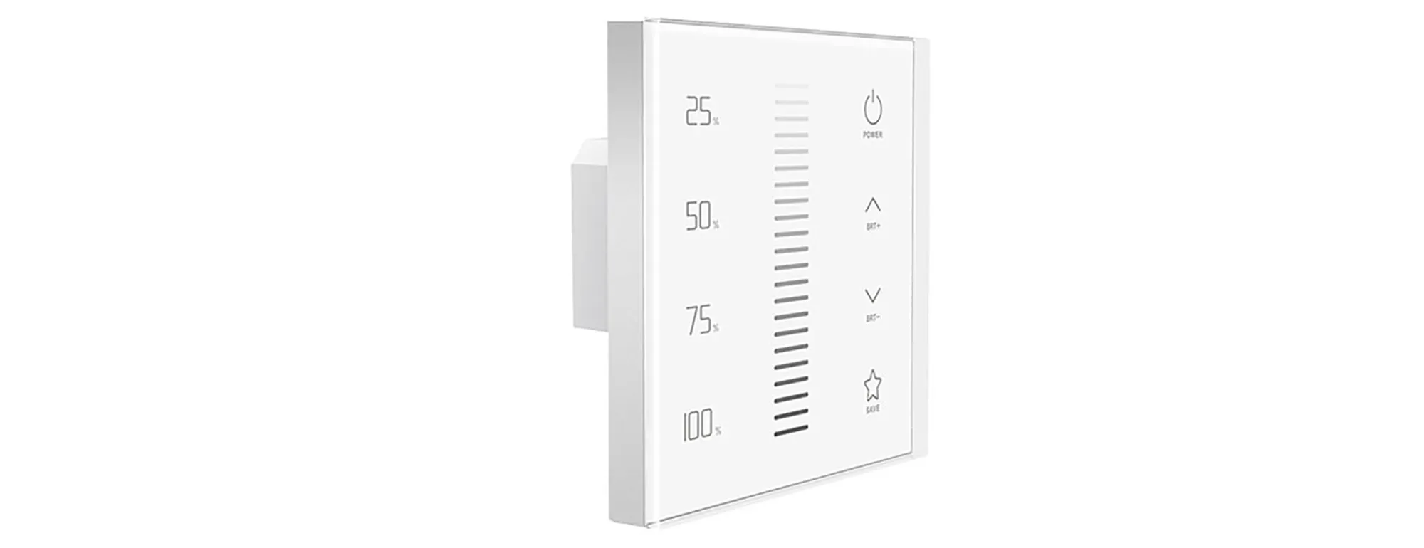 RF 2.4GHz, DMX512 Dimming Capacitive Touch Panel, 100-240Vac input, sync/Zone control function,IP44. EX1S  LTECH Touch Panel